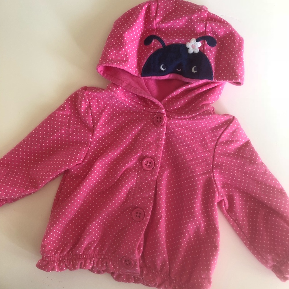 Gymboree Pink Polka Dot Hoodie | 6-12 Months